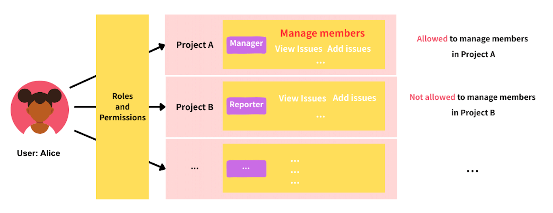 Different Roles Per Project