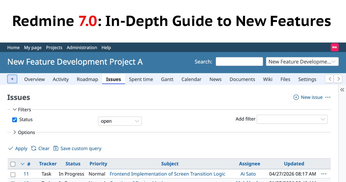 Redmine 7.0: In-Depth Guide to New Features