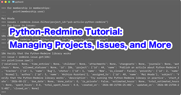 Python-Redmine Tutorial OGP Image